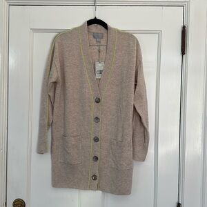 Pure Collection Tan Cashmere Boyfriend Style Sweater